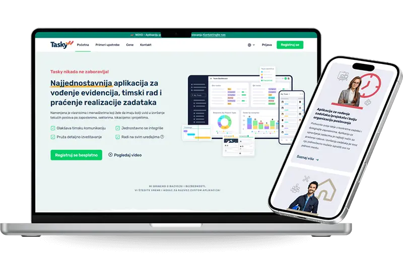 Tasky SaaS web aplikacija